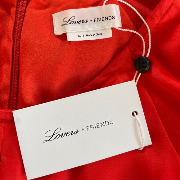 Lovers+ Friends Jaelyn Orange Ruched Mini Dress XL - Picture 12 of 13